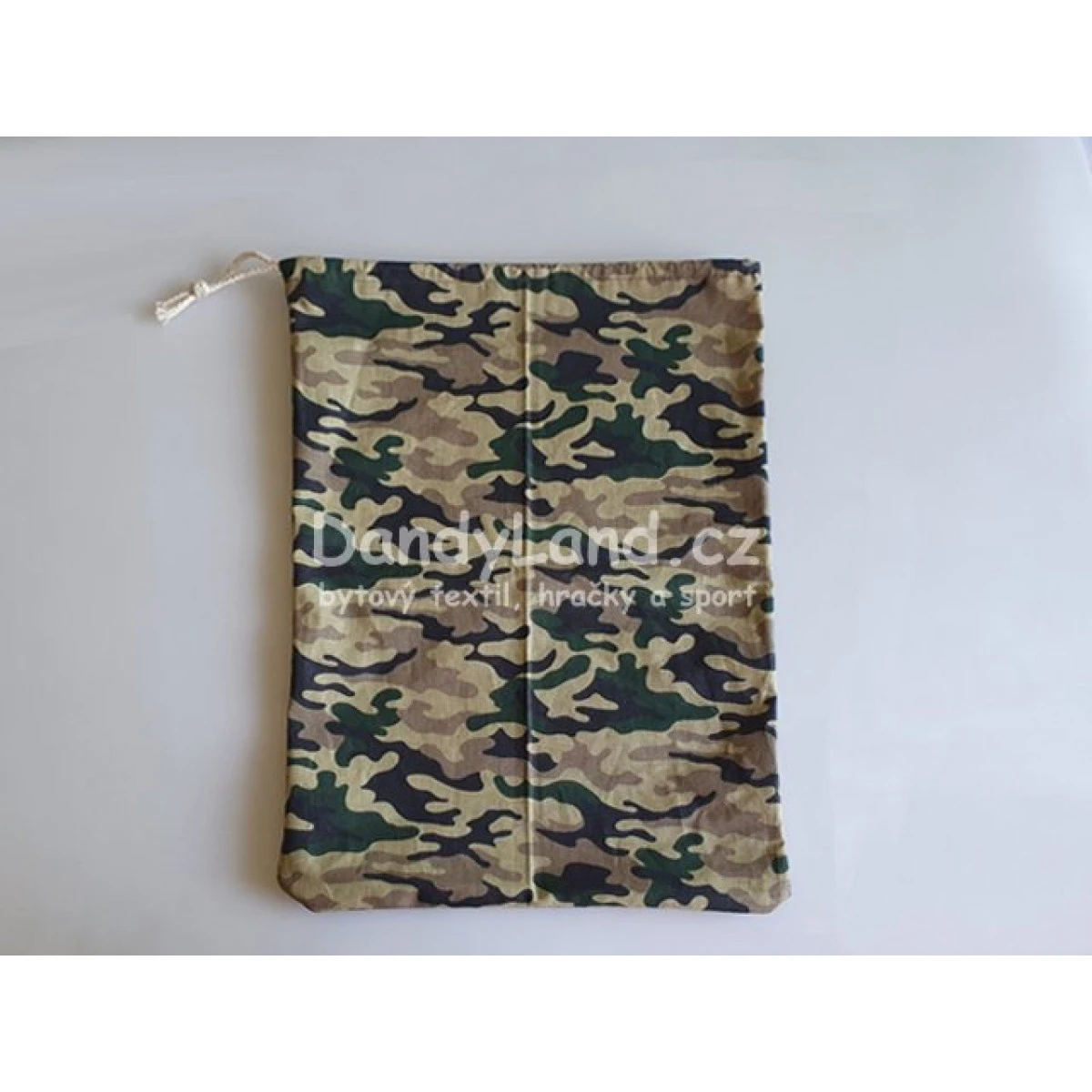 Sada 2x ubrousek na svačinu a pytlík na přezůvky - Maskáč khaki