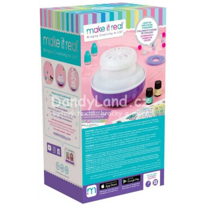 MAKE IT REAL Aroma difuzér osvěžovač vzduchu set s vonnými oleji