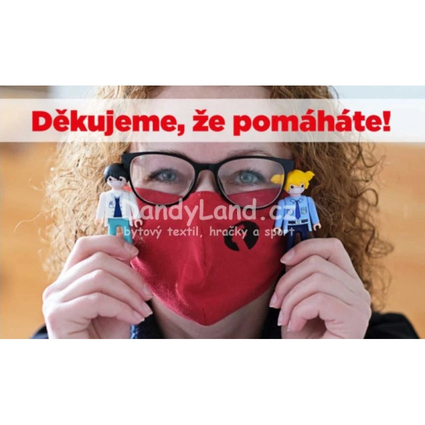 EFKO IGRÁČEK s rouškou figurka Lékárník Pomáhej s Igráčkem limit
