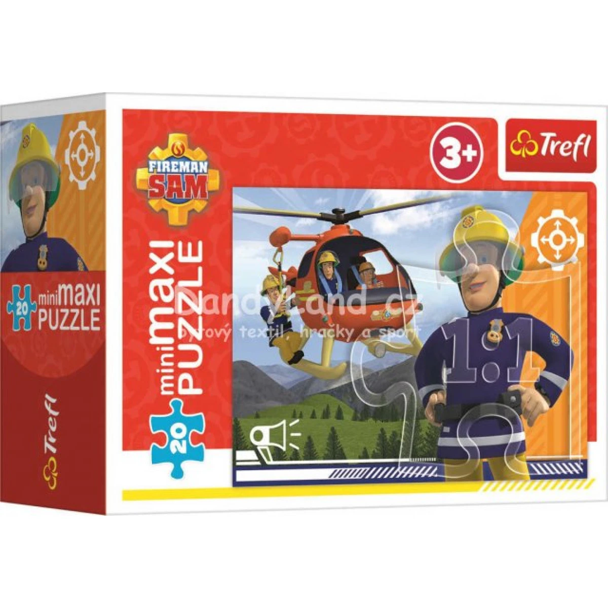 TREFL PUZZLE MiniMaxi Hrdinský Požárník Sam 22x16cm 20 dílků 4 d
