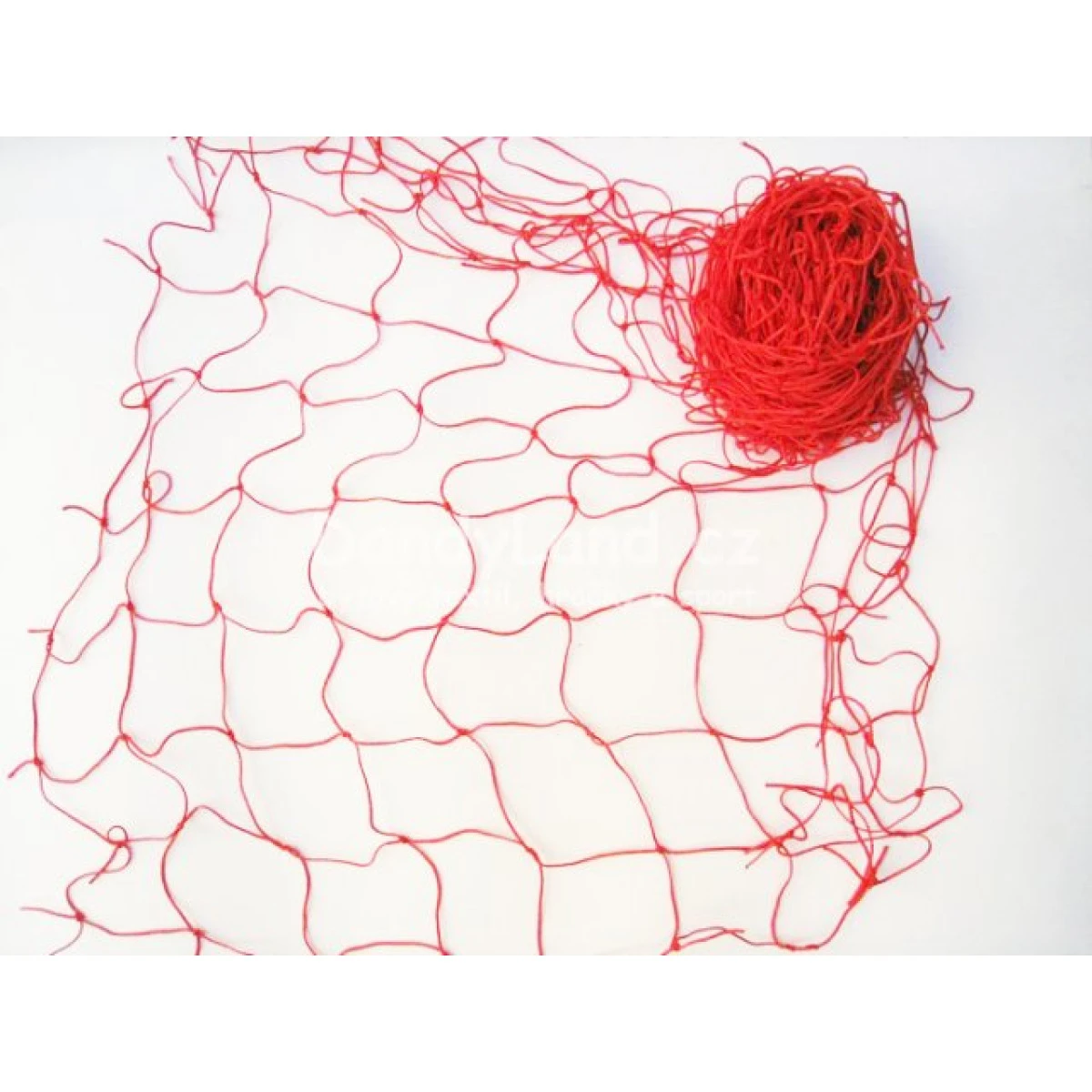 Červená dekorační síť 5x1m oko 10x10cm