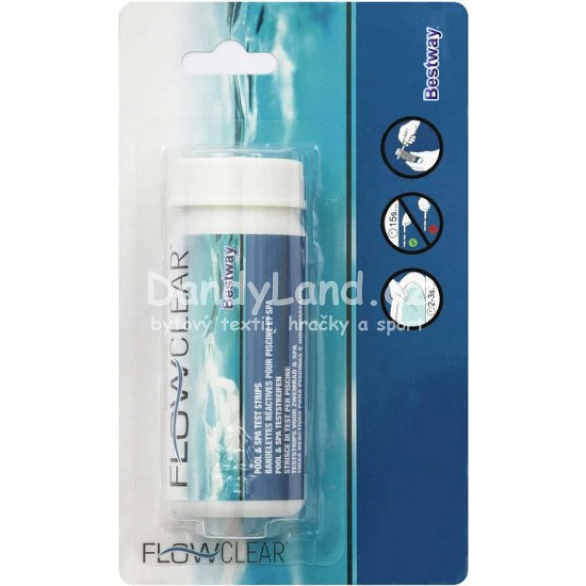 BESTWAY Bazénový tester pásky na kontrolu pH vody 58142