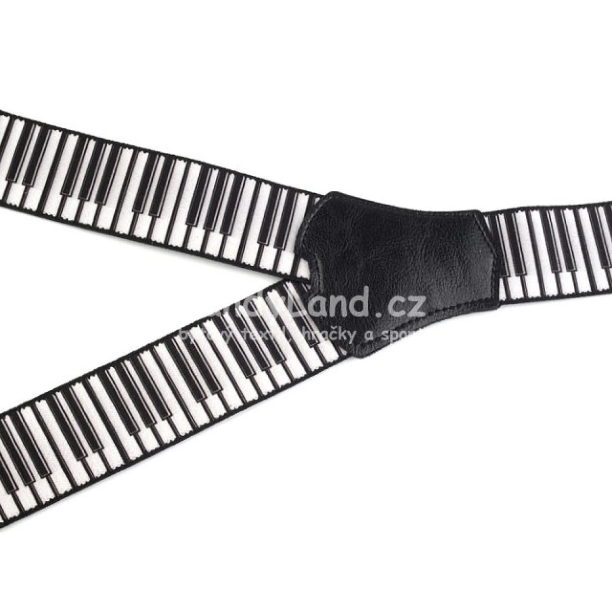 Pánské kšandy motiv klavír šíře 4 cm délka 120 cm