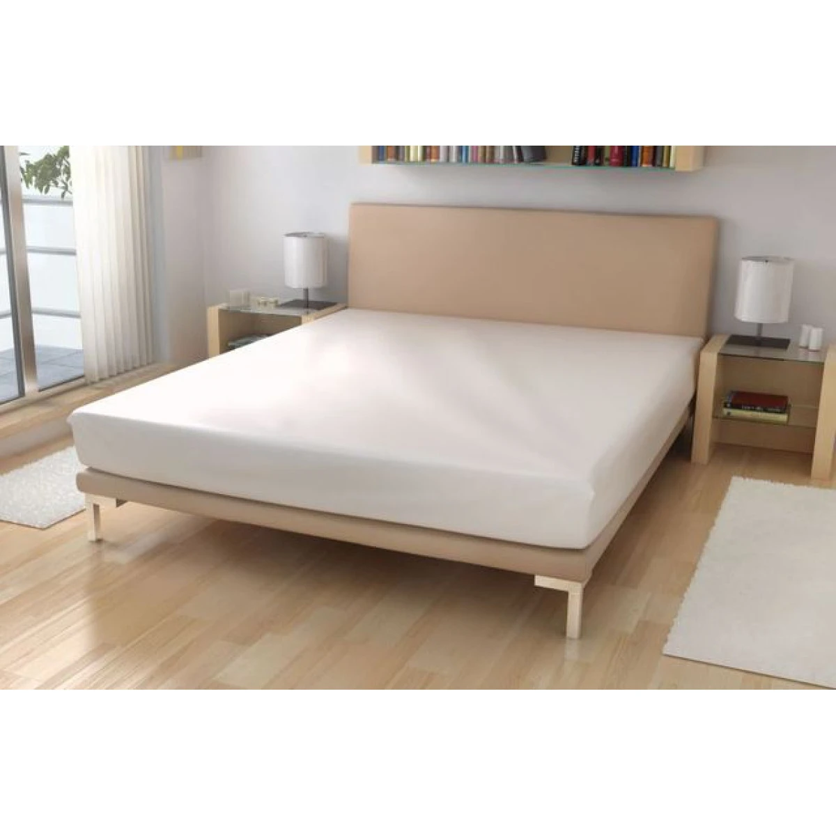 Mikroplyšové prostěradlo ATYP matrace 30cm 110x200cm - bílé