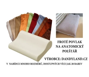 Froté povlak na anatomický polštář 51x41x13cm