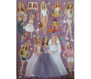 Samolepící obrázky Barbie