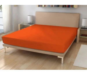 Mikroplyšové prostěradlo ATYP 60x135cm - cihlově oranžové